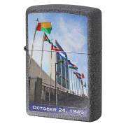 絶版/ヴィンテージ Zippo ジッポー 中古 2017年製造 211 PLANETA UNITED NATIONS 89号  [N]未使用・新品