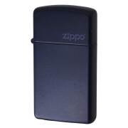 絶版/ヴィンテージ Zippo ジッポー 中古 2014年製造 ネイビーマット 1639ZL スリム  [B]使用感ありやや傷汚れあり