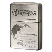絶版/ヴィンテージ Zippo ジッポー 中古 2000年製造 2002 FIFA World Cup 日韓 イブシ シリアルナンバーNo.0121  [A]使用感少なく状態が良い