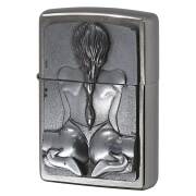 絶版/ヴィンテージ Zippo ジッポー 中古 2022年製造 Kneeling Girl ニールガール 2002548  [B]使用感ありやや傷汚れあり
