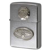 絶版/ヴィンテージ Zippo ジッポー 中古 2012年製造 海上自衛隊 航空記章 メタル JMSDF 桜 錨 ウィングマーク  [A]使用感少なく状態が良い
