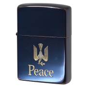 絶版/ヴィンテージ Zippo ジッポー 中古 1999年製造 JT Peace ピース 懸賞品 ブルーチタンコーティング  [C]使用感あり傷汚れあり