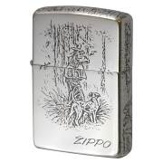 絶版/ヴィンテージ Zippo ジッポー 中古 1992年製造 ハンター 4面加工 2NI-HUNT3  [A]使用感少なく状態が良い