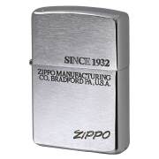 絶版/ヴィンテージ Zippo ジッポー 中古 1996年製造 イタリックロゴ ブラッシュドクローム  [C]使用感あり傷汚れあり