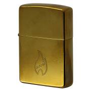 絶版/ヴィンテージ Zippo ジッポー 中古 1997年製造 ZIPPO FLAM アイコンフレイム ブラス  [B]使用感ありやや傷汚れあり