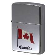 絶版/ヴィンテージ Zippo ジッポー 中古 1999年製造 カナダ製造 Canada カナダ国旗  [B]使用感ありやや傷汚れあり