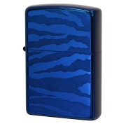 Zippo ジッポー ゼブラ アニマル柄 ブルー チタンコーティング Titanium Coating Series Ti-BL-Z（Ａ） メール便可