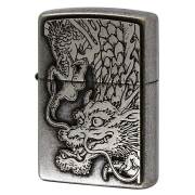 Zippo ジッポー 龍虎 タイガー ドラゴン メタルプレート貼り Metal Plate 龍NIB