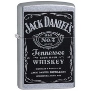 Zippo ジッポー ジャックダニエル 酒 ロゴ Jack daniel's Label ストリートクローム 24779 メール便可