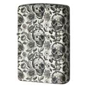 Zippo ジッポー スカル ドクロ 骸骨 薔薇 ローズ Skeleton Design 蓄光 塗装 49458