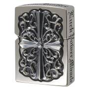絶版/ヴィンテージ Zippo ジッポー 中古 2020年製造 フルメタル ジャケット クロス シルバー 2FMJ-CROS20  [S]ほぼ新品同様