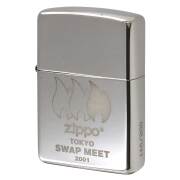 絶版/ヴィンテージ Zippo ジッポー 中古 2000年製造 2001年 東京スワップミート 純銀 SWAP MEET STIRLING 200個限定 #15  [S]ほぼ新品同様