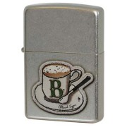 Zippo ジッポー 血液型 コーヒーカップ 銀メッキ バレル加工 B型 メール便可
