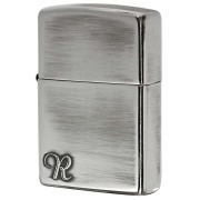 Zippo ジッポー アルファベット イニシャル The alphabet R シルバーいぶし 80026 メール便可