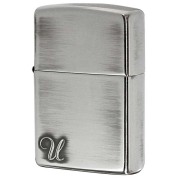 Zippo ジッポー アルファベット イニシャル The alphabet U シルバーいぶし 80029 メール便可
