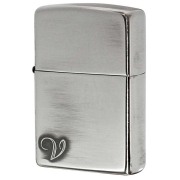 Zippo ジッポー アルファベット イニシャル The alphabet V シルバーいぶし 80030 メール便可