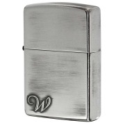 Zippo ジッポー アルファベット イニシャル The alphabet W シルバーいぶし 80031 メール便可