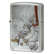 Zippo ジッポー 天野喜孝 Amano Yoshitaka F-3-Twin Sword 銀メッキいぶし 80220
