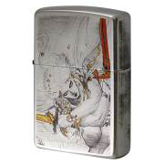 Zippo ジッポー 天野喜孝 Amano Yoshitaka F-3-Twin Sword 銀メッキいぶし 80220
