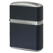 Zippo ジッポー アーマー 革巻き 牛革 ジッポ ロゴ クラッシック ダークネイビー ARMOR Classic Leather 80075