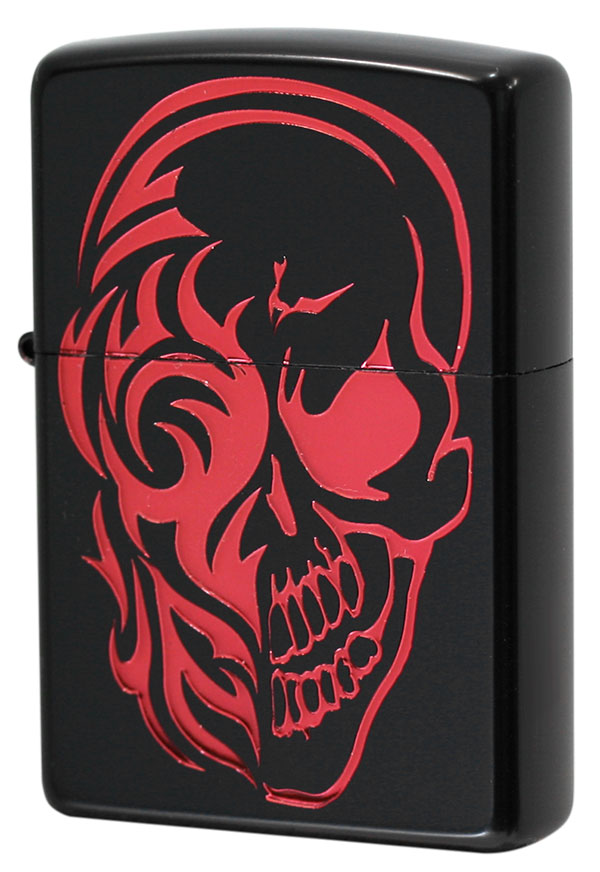 Zippo ジッポー HALF OF SKULL ハーフオブスカル  2HSK-RD