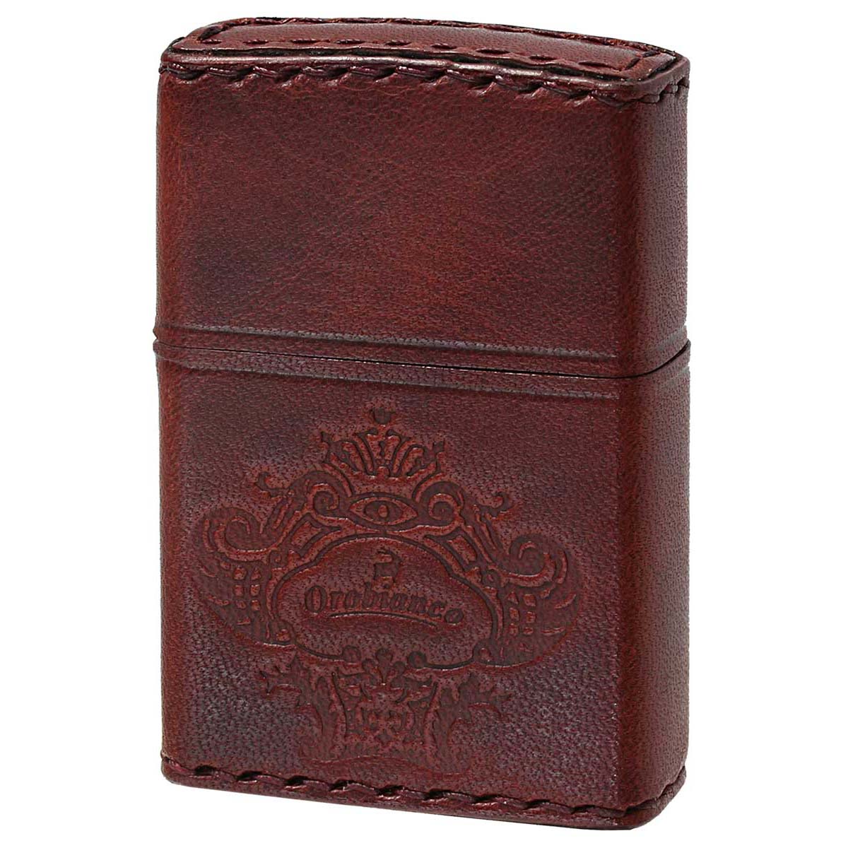 Zippo ジッポー オロビアンコ 本牛革 手縫い ダメージレッド Orobianco オフィシャルライセンス品 ORZ-001 RD