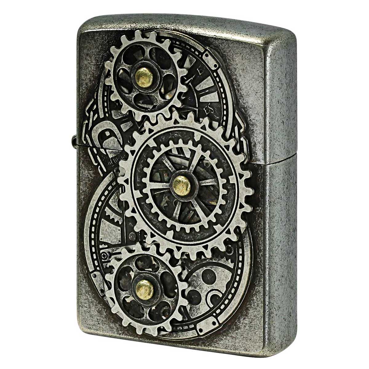 Zippo ジッポー ギア メタル レトロ クロームバレル GEAR METAL ZG-CB