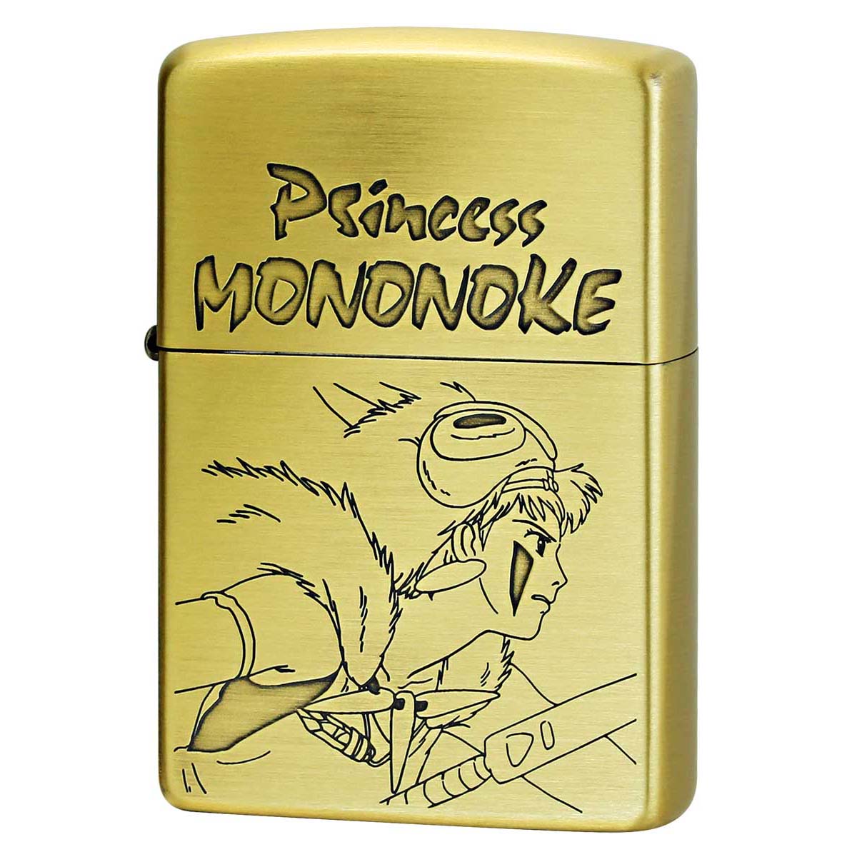 Zippo ジッポー スタジオジブリ もののけ姫 サン2 真鍮 ブラス オフィシャルライセンス品 NZ-37