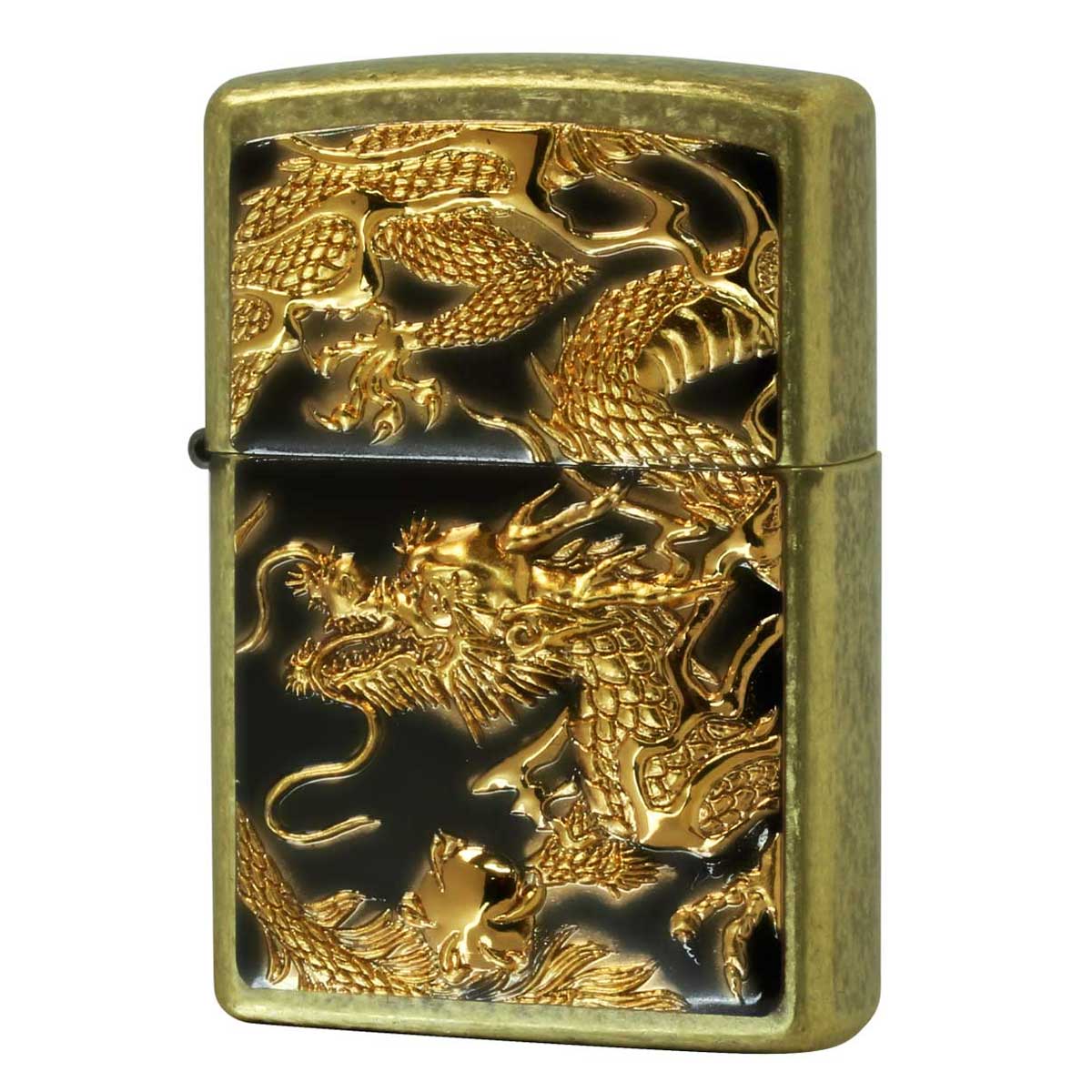 Zippo ジッポー 龍 ドラゴン 立体電鋳板 ブラスバレル 3D DRAGON Z3D-DR BNG