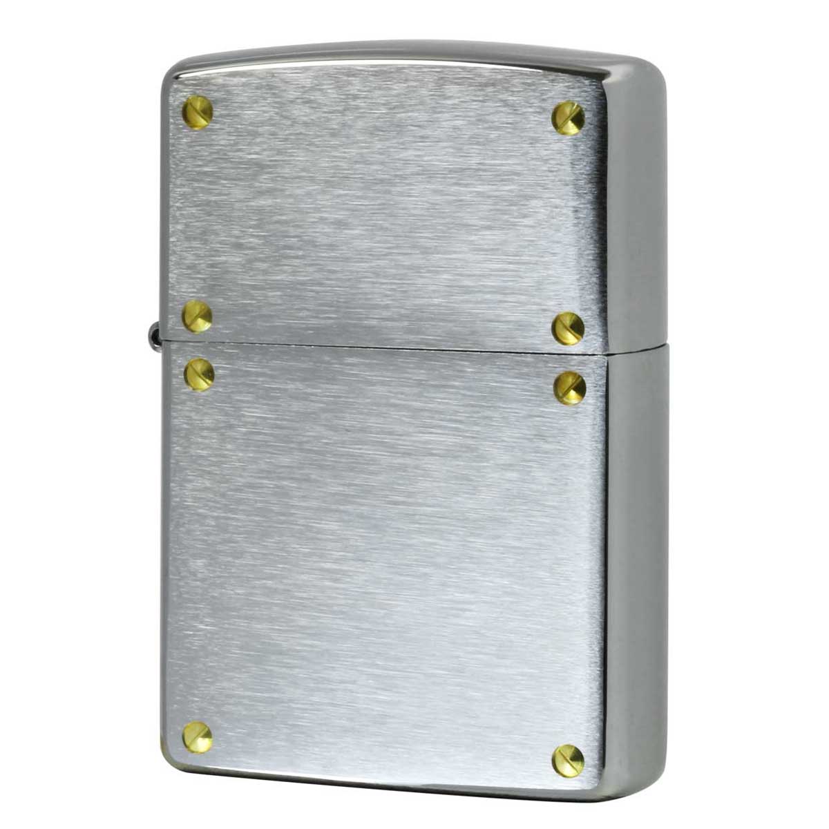 Zippo ジッポー スクリュー 無地 両面加工 クロームサテーナ SCREW 200 メール便可