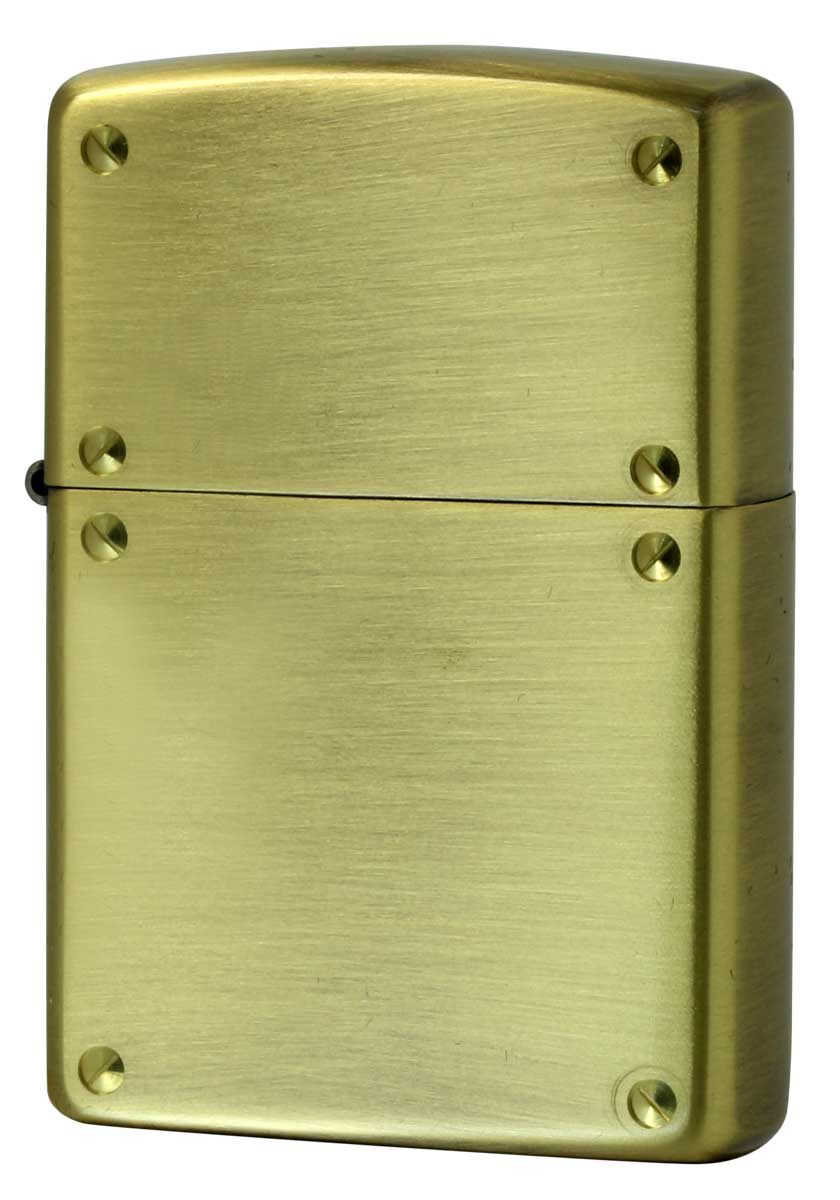 Zippo ジッポー スクリュー 無地 両面加工 ブラス古美 SCREW 2BS メール便可