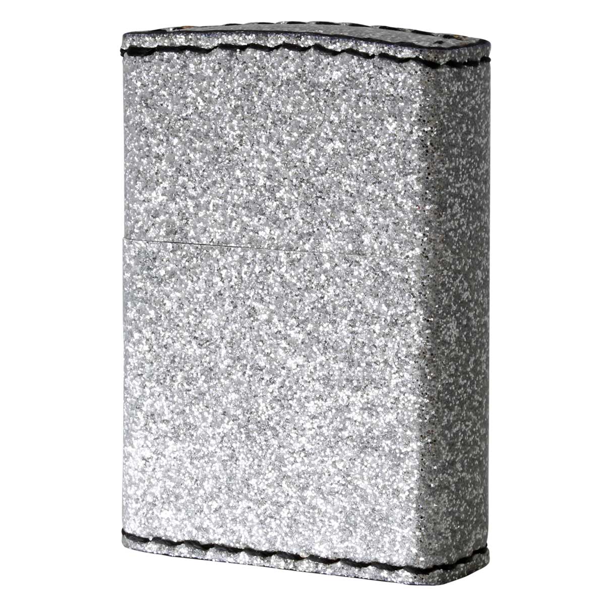 Zippo ジッポー Glitter グリッター ラメ 合皮巻き ZGL-シルバー メール便可