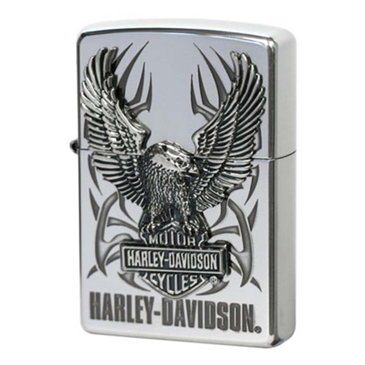 Zippo ジッポー ハーレーダビッドソン 日本限定モデル バイク 二輪 モーターサイクル  Harley Davidson シルバーいぶし メタル オフィシャルライセンス品 HDP-7