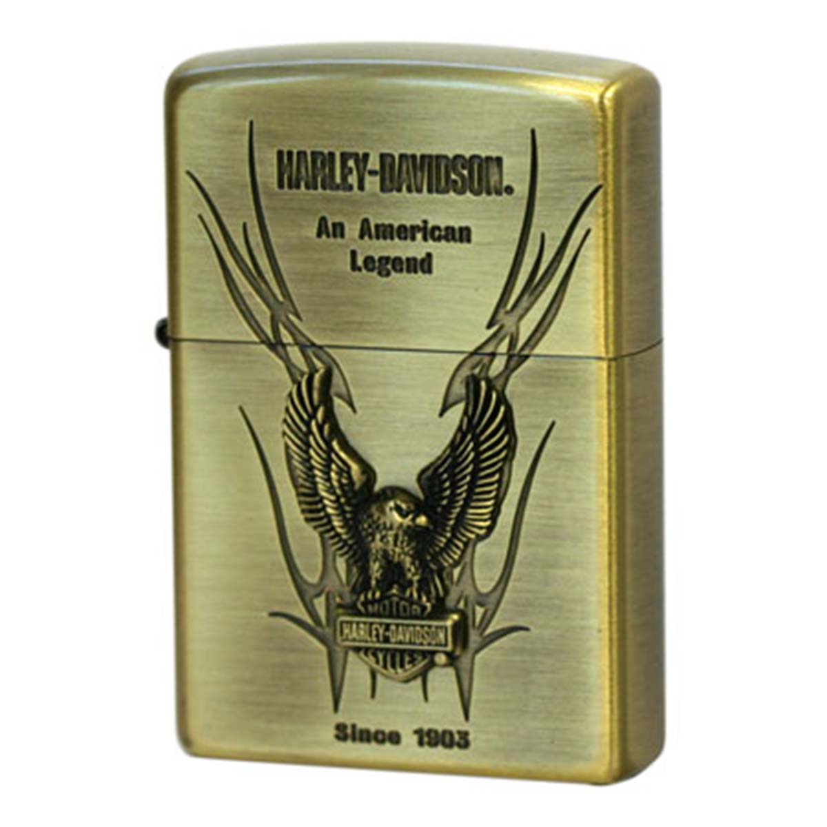 Zippo ジッポー ハーレーダビッドソン 日本限定モデル バイク 二輪 モーターサイクル  Harley Davidson ブラス古美 エスメタル オフィシャルライセンス品 HDP-12