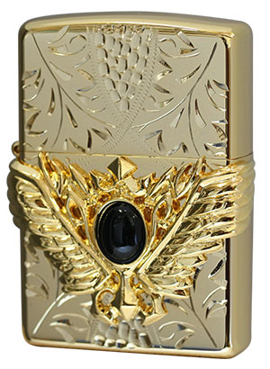 Zippo ジッポー Hand Cut Wing Metal ゴールド オニキス