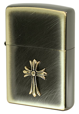 Zippo ジッポー ユーズドメタル BSB クロス メール便可