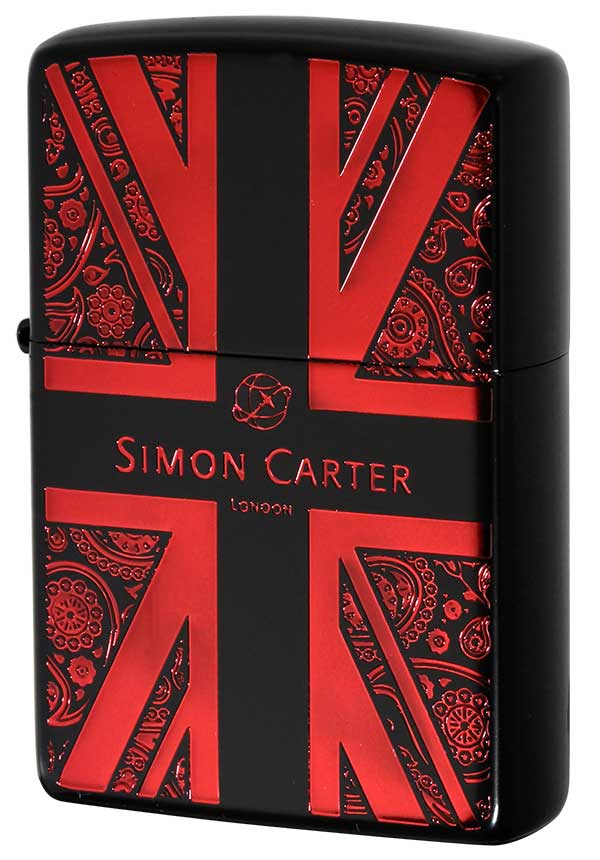 Zippo ジッポー サイモンカーター ユニオンジャック イオンブラック レッド Simon Carter LONDON オフィシャルライセンス品 ZP SCP-040