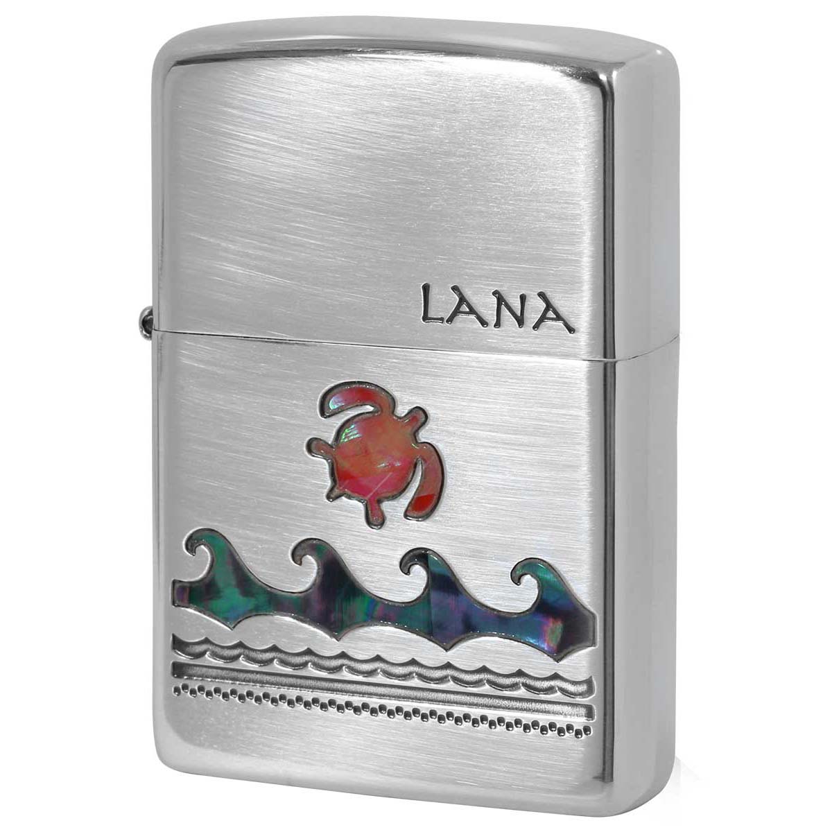 Zippo ジッポー ハワイ 亀 海 ハワイアン シェル 貝 インレイ 象嵌 Hawaiian LANA