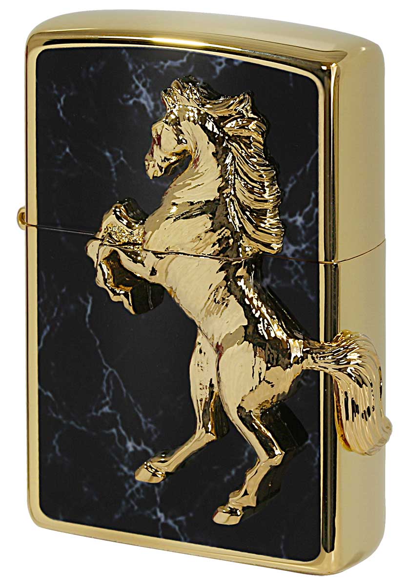 Zippo ジッポー ウイニングウィニー Winning Winny ゴールドプレート ブラックマーブル