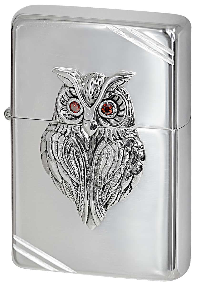 Zippo ジッポー LUCKY CHARM ラッキーチャーム 純銀No.14 フクロウ
