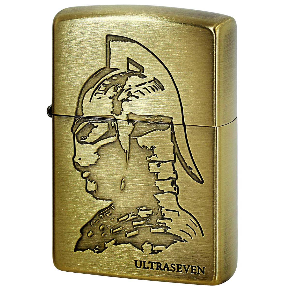 Zippo ジッポー ウルトラセブン カプセル怪獣 10周年記念 両面加工 ブラス古美 ULTRAMAN ZERO 10th ANNV.  オフィシャルライセンス品 BS古美