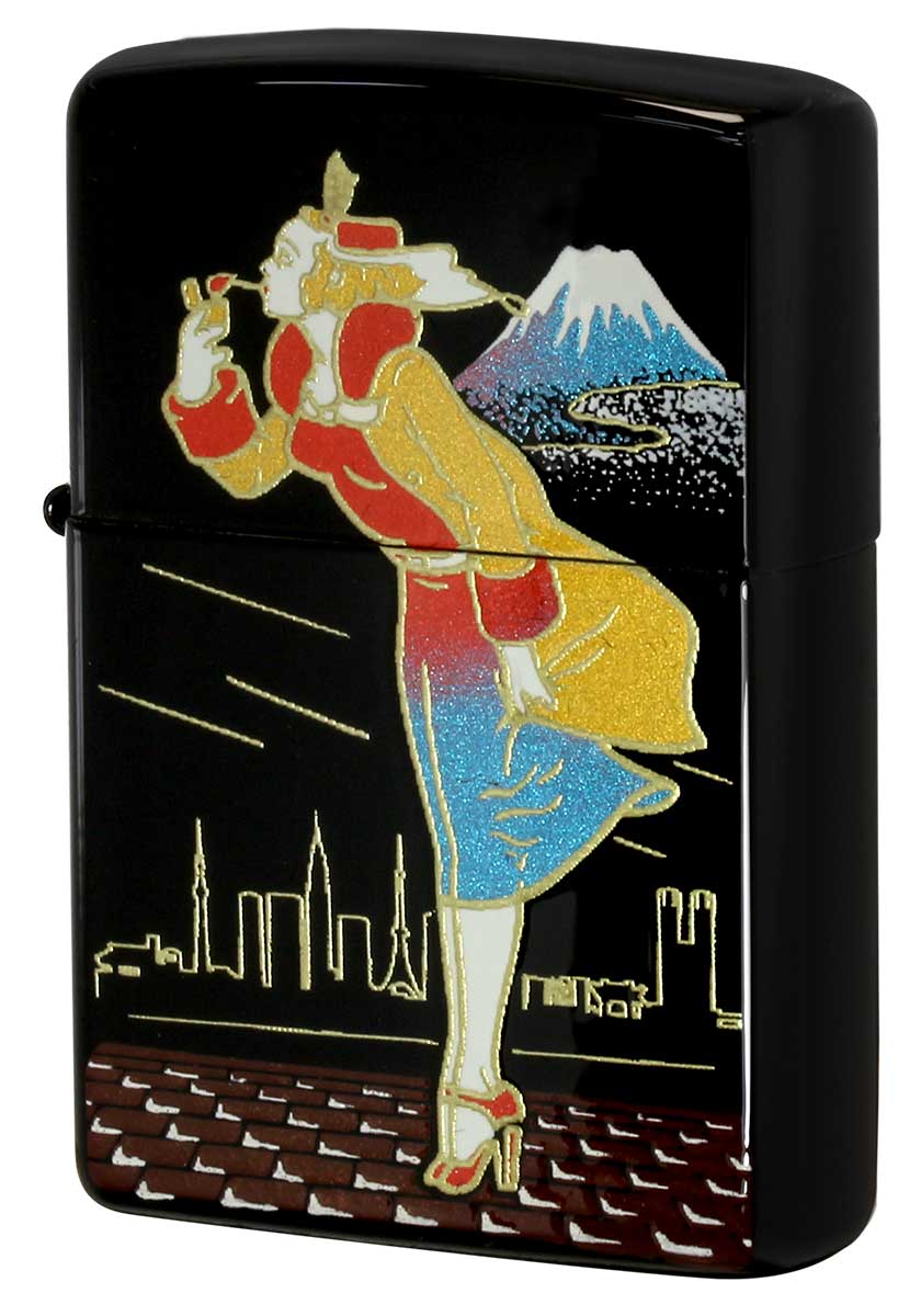 Zippo ジッポー 本金蒔絵 ウィンディー・今昔 JAPAN モダンWINDY