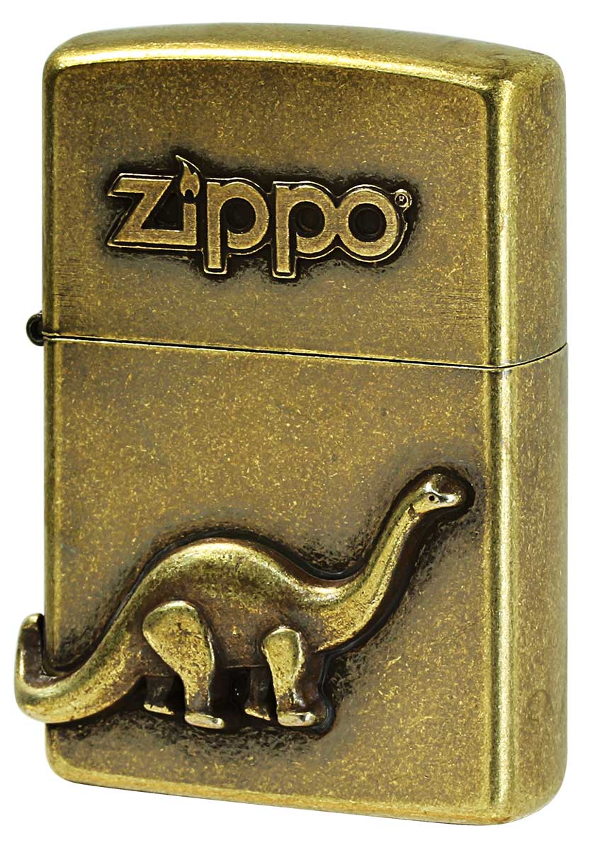 Zippo ジッポー Antique Metal アンティーク メタル ブロントサウルス メール便可