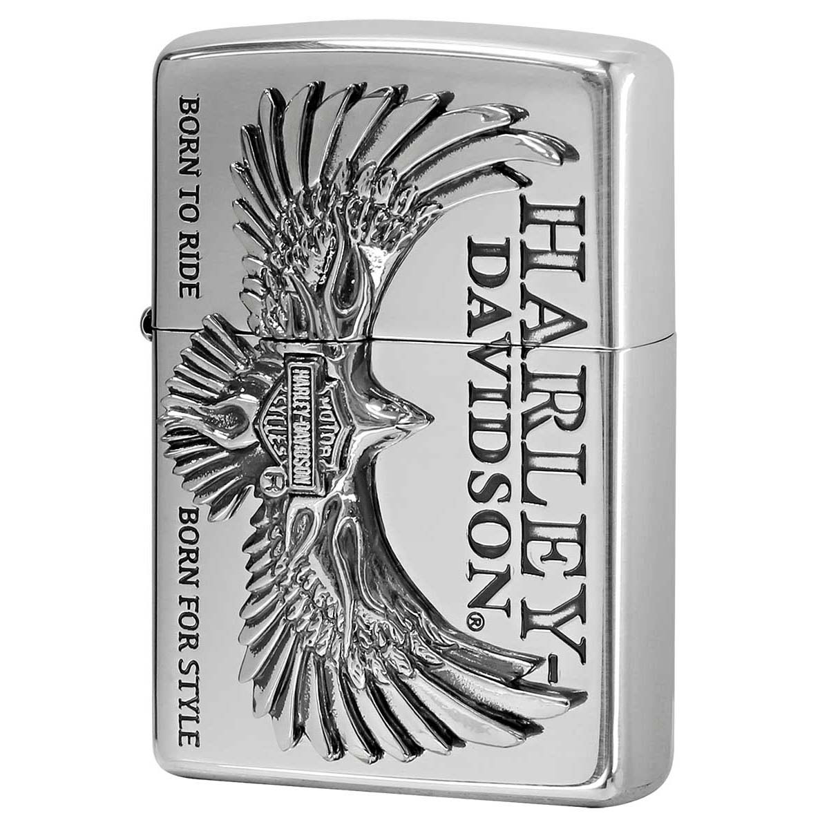 Zippo ジッポー ハーレーダビッドソン 日本限定モデル バイク 二輪 モーターサイクル  Harley Davidson シルバーいぶしフライングイーグル メタル オフィシャルライセンス品 HDP-76