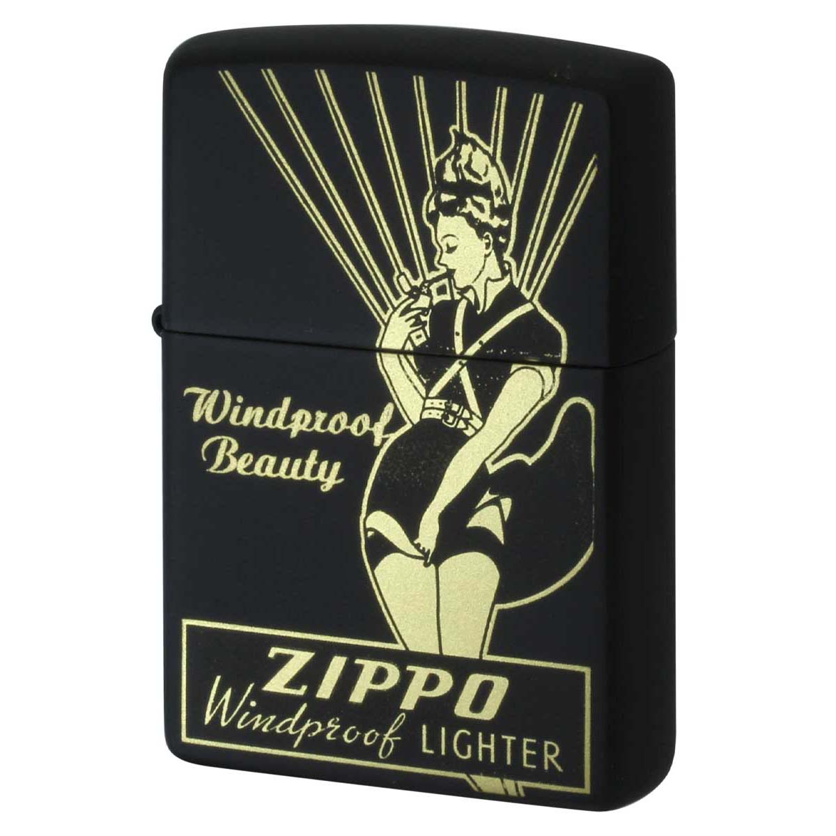 Zippo ジッポー ウインディ ウインドプルーフ レディ ブラックマット Windy WINDPROOF LADY BKM BKM-2