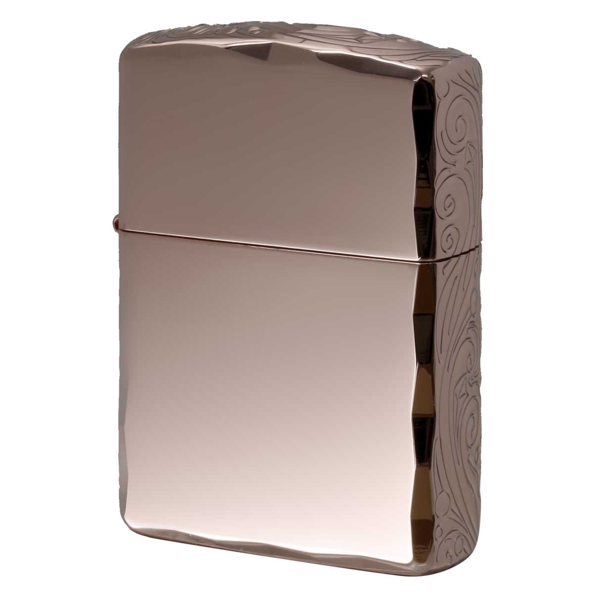 Zippo ジッポー ARMOR アーマー 3面 流水紋 コーナーシャインレイカット ピンクゴールド PG