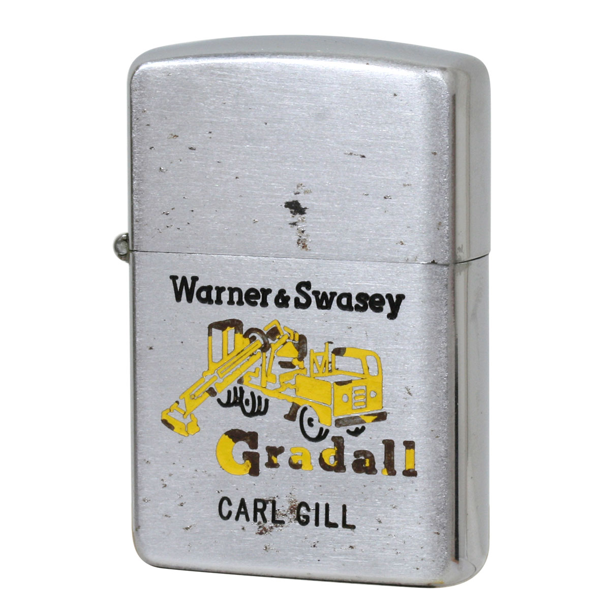 絶版/ヴィンテージ Zippo ジッポー 中古 製造年不明 Gradall CARL GILL  [C]使用感あり傷汚れあり