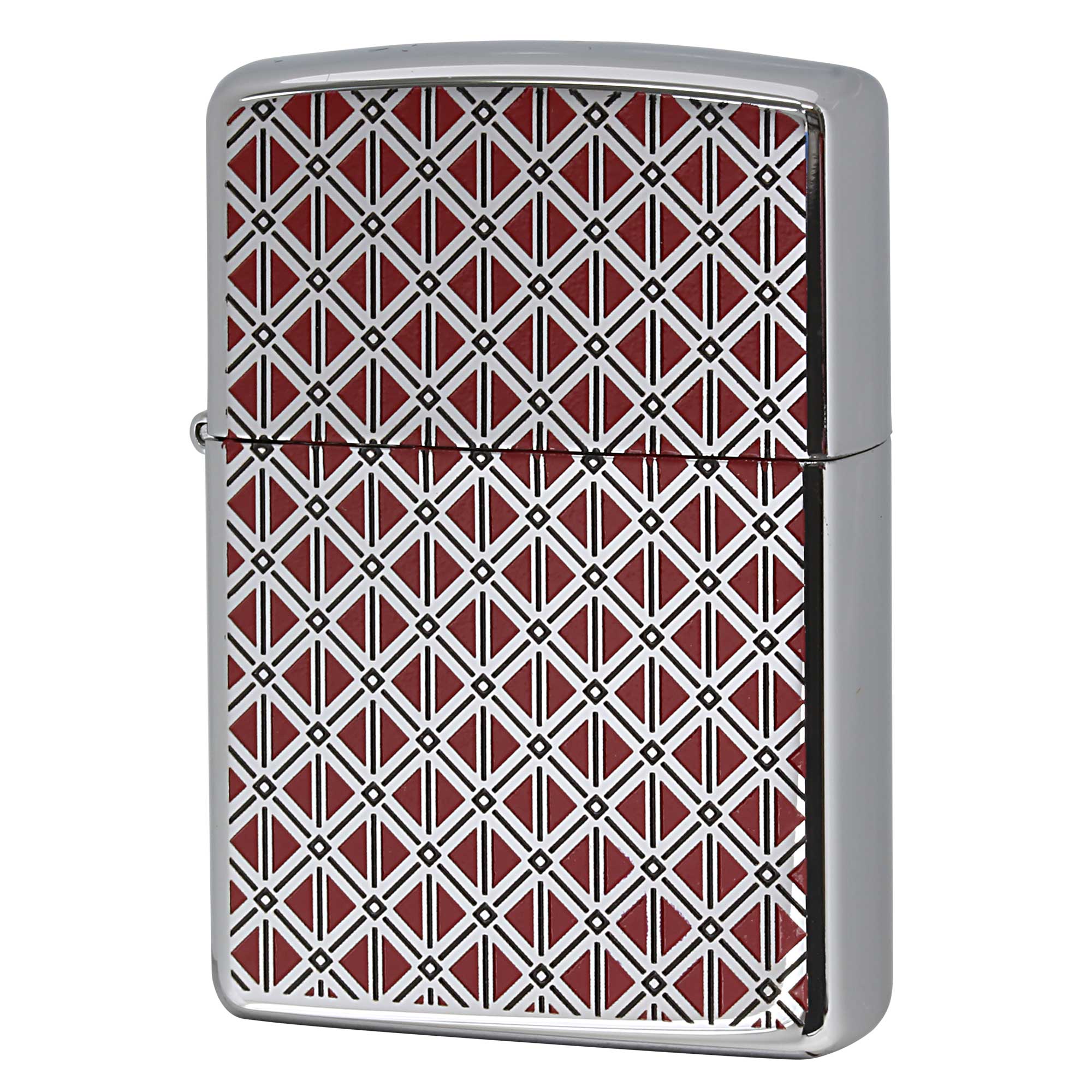 絶版/ヴィンテージ Zippo ジッポー 中古 2006年製造 ZIPPO Paul Smith 斜め格子 赤  [S]ほぼ新品同様