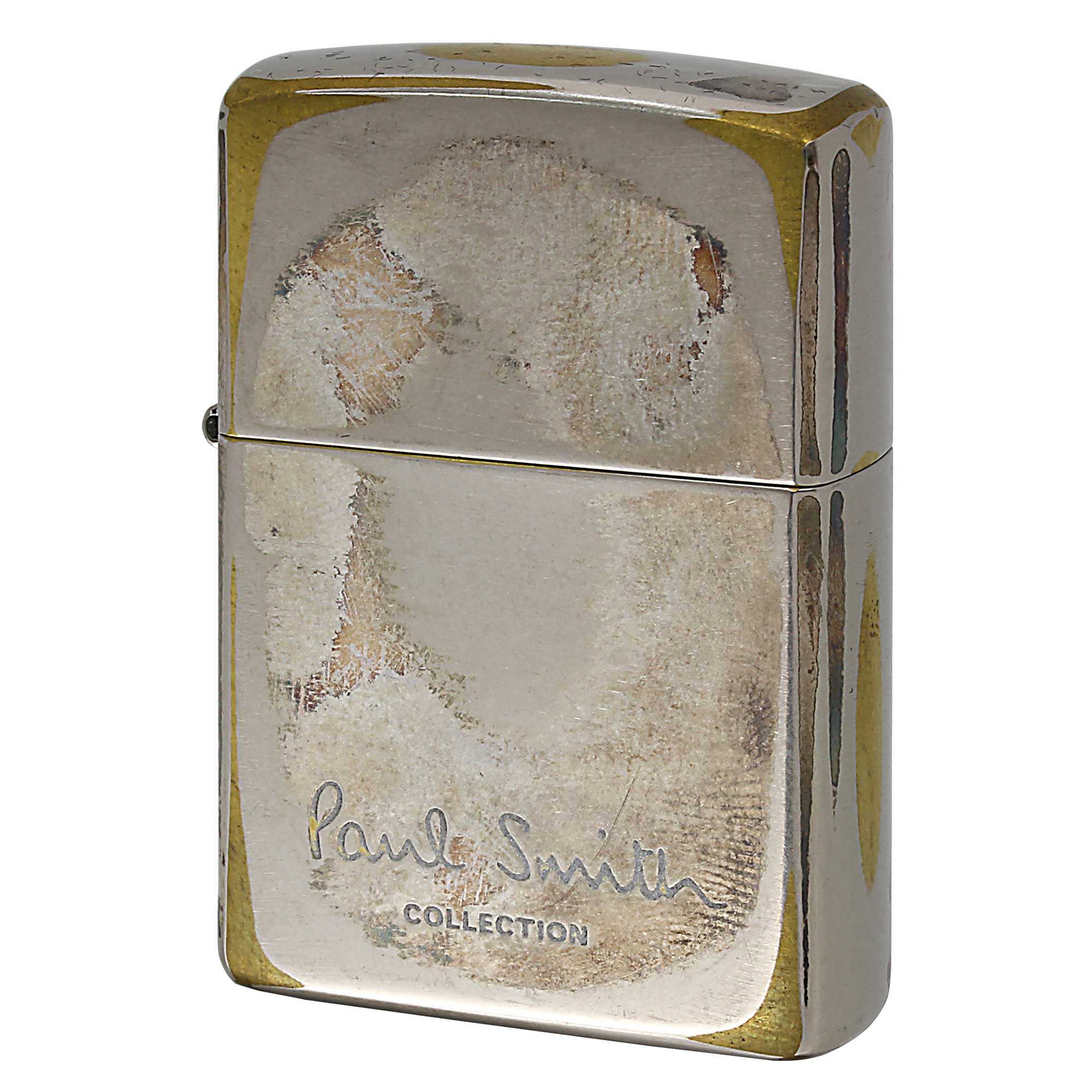 絶版/ヴィンテージ Zippo ジッポー 中古 2007年製造 ZIPPO Paul Smith Collection LOGO ユーズド仕上げ  [S]ほぼ新品同様