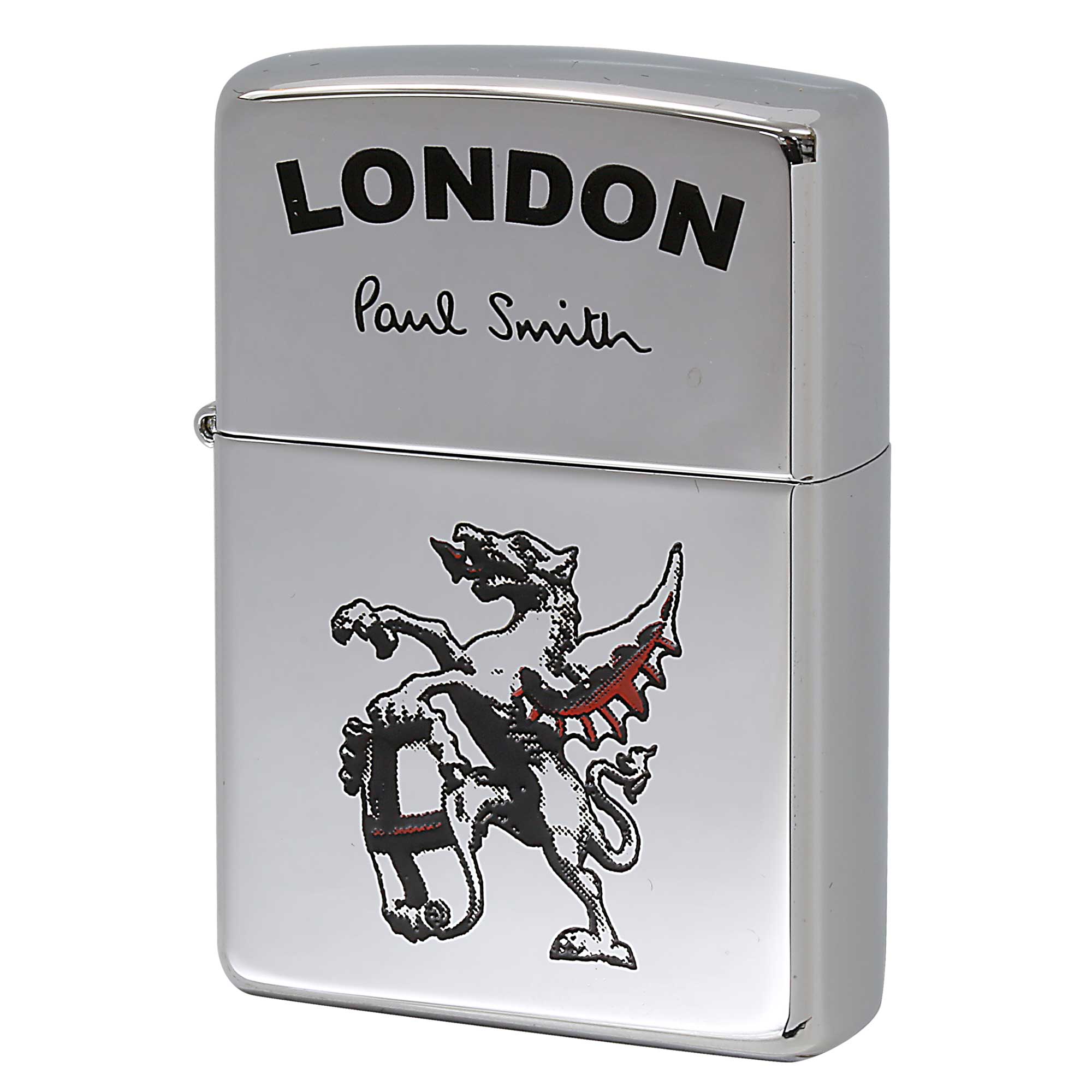 絶版/ヴィンテージ Zippo ジッポー 中古 2002年製造 ZIPPO Paul Smith LONDON ダイナソー  [S]ほぼ新品同様
